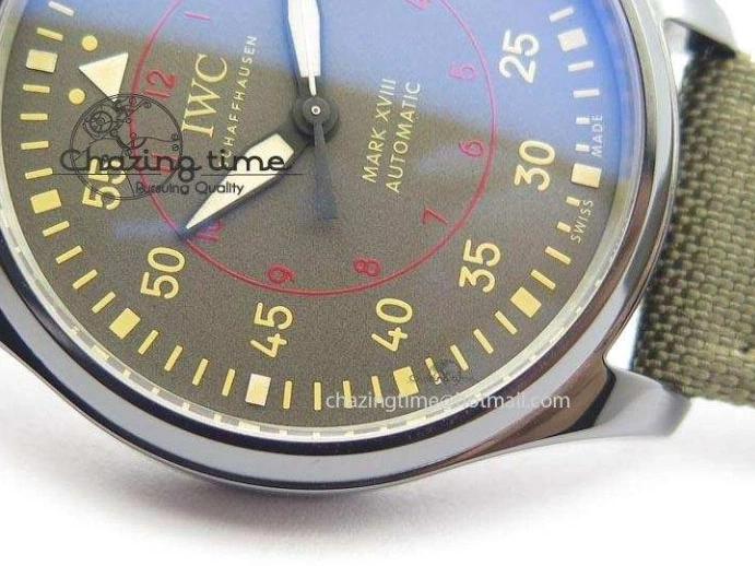 MIROTIME 0208 SunProtective MARK XVII IW324702 Real Ceramic MK Best Edition Green Dial On Green Nylon Strap A 7288